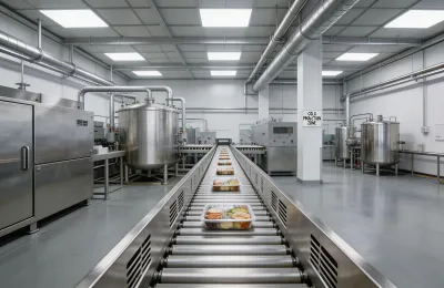 Food and beverage processing refrigeration