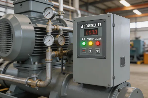 Variable speed drive controller for compressor modulation